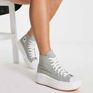 Converse CTAS Move Hi Platform Sneakers Slate Sage